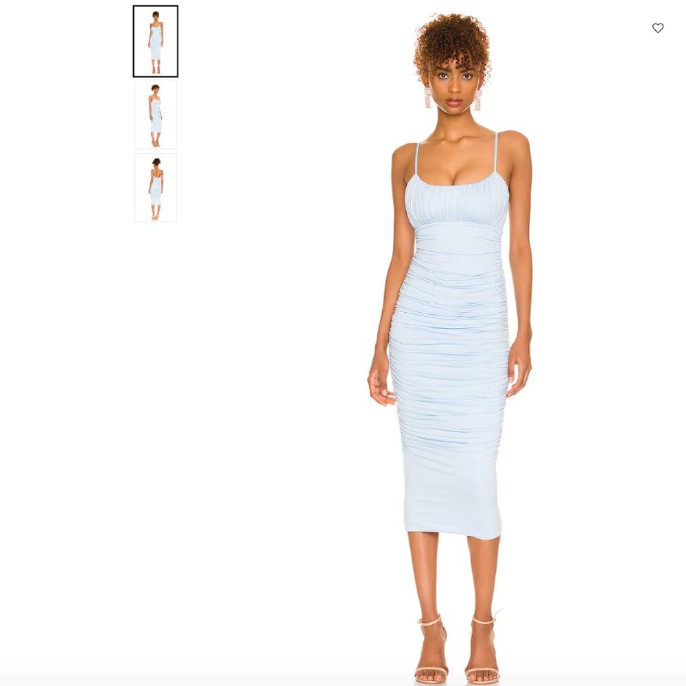 Lovers and Friends NWT Emma Midi Dress in Baby Blue Size M